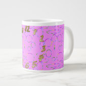 Grande Tasse Cercles Cool rose moderne Boucles Fruit Splash (Devant droit)