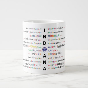 Grande Tasse Cercles d'Amérique - Langues de l'Indiana 1
