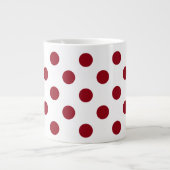 Grande Tasse Cercles Pois rouges Crimson (Devant)