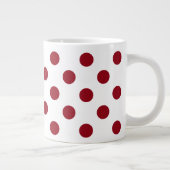Grande Tasse Cercles Pois rouges Crimson (Droite)