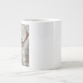 Grande Tasse cerf d'hiver vintage moderne (Devant)