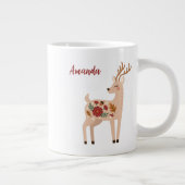 Grande Tasse Cerf forestier personnalisé (Droite)