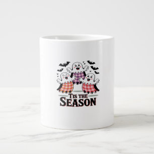 Grande Tasse C'est la saison à carreaux Halloween