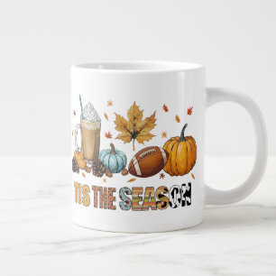Grande Tasse C'est la saison Herbstzeit mit Football und Kaffee