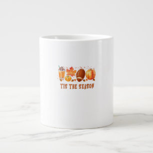 Grande Tasse C'Est La Saison Leopard Football Halloween Automne