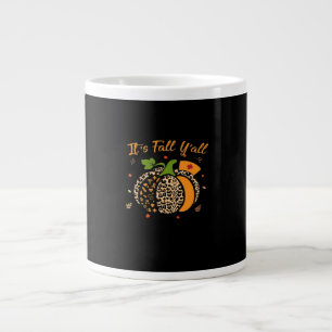 Grande Tasse C'est l'automne, Pumpkin Leopard Infirmière Hallow