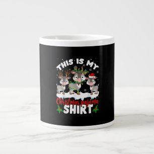 Grande Tasse C'Est Mon Don Pajama Père Noël Chèvre Lover