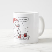 Grande Tasse C'Est Un Snowman Qui Fond Bien (Devant droit)