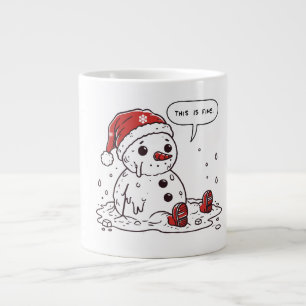 Grande Tasse C'Est Un Snowman Qui Fond Bien