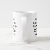 Grande Tasse Cette sorcière veut du café JUMBO pagan wiccan tas (Dos)