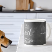 Grande Tasse Chalkboard Best Dad Ever Father's Day Personalized