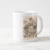 Grande Tasse Chameaux Marchant Habillés En Costume (Devant droit)