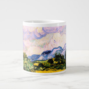 Grande Tasse Champ de blé Vincent Van Gogh avec Cyprès