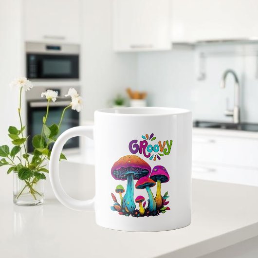 Grande Tasse Champignons psychédéliques super colorés
