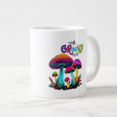 Grande Tasse Champignons psychédéliques super colorés (Devant droit)