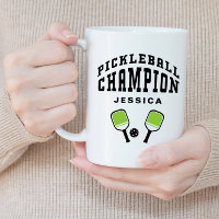 Champion de Pickleball Nom Personnalisé Initiales