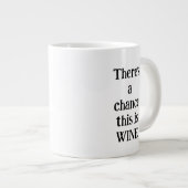 Grande Tasse Chance de vin personnalisé (Devant droit)