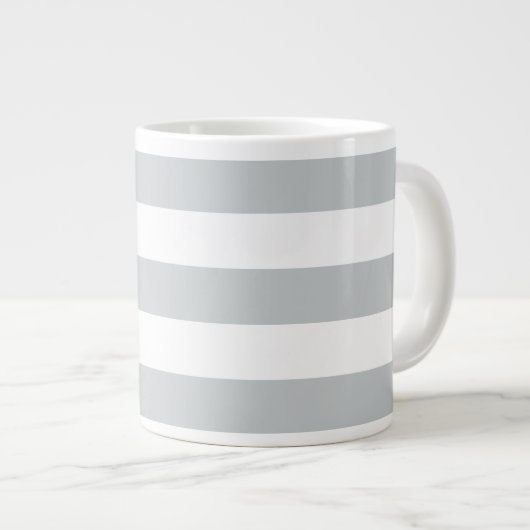 Grande Tasse Changer les bandes grises en n'importe quelle Pers (Devant droit)