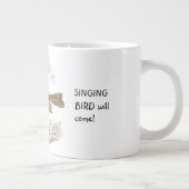 Grande Tasse Chanter un oiseau à la Branche Garder l'espoir dan (Droite)
