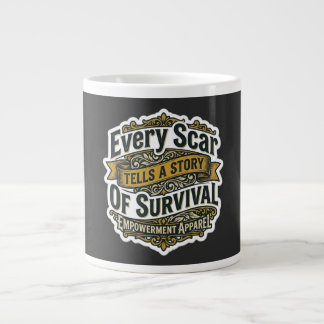 Grande Tasse Chaque cicatrice raconte une histoire de survie