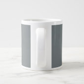 Grande Tasse Charcoal Gray White Framed Initial monogram (Dos)