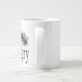 Grande Tasse Charming mais en colère petit chat diable drôle ci (Dos)