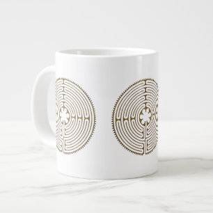 Grande Tasse Chartres Labyrinthe - Symbole spirituel Antique 1