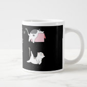 Grande Tasse Chat amusant, Profitez des petites choses, Bouge d (Droite)