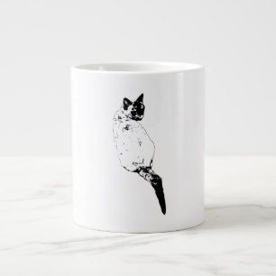 Grande Tasse Chat avec Tour Confiant