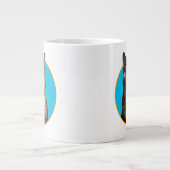 Grande Tasse Chat avec verre d'anniversaire (Devant)