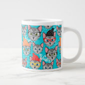 Grande Tasse Chat dans le casquette (Droite)