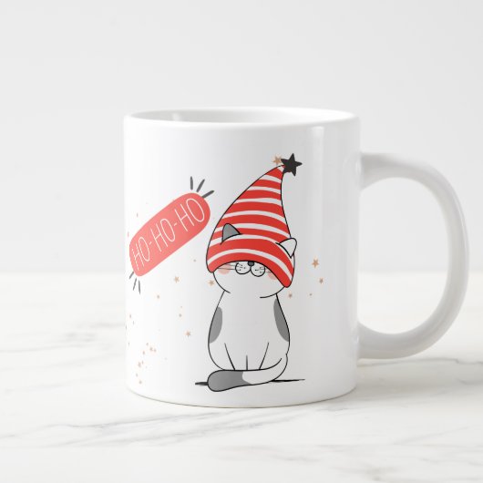 Grande Tasse chat de Noël mignon (Droite)