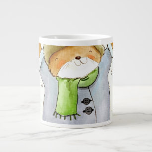 Grande Tasse Chat d'hiver