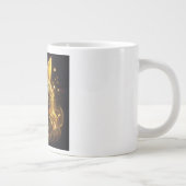 Grande Tasse Chat doré néon fantastique (Droite)