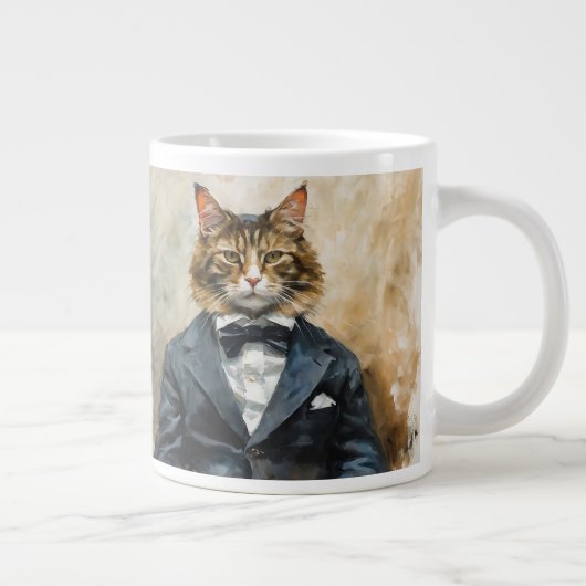 Grande Tasse Chat en costume (Droite)