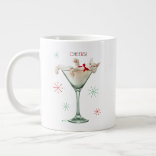 Grande Tasse Chat en verre Martini