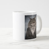 Grande Tasse Chat en vêtements (Devant droit)