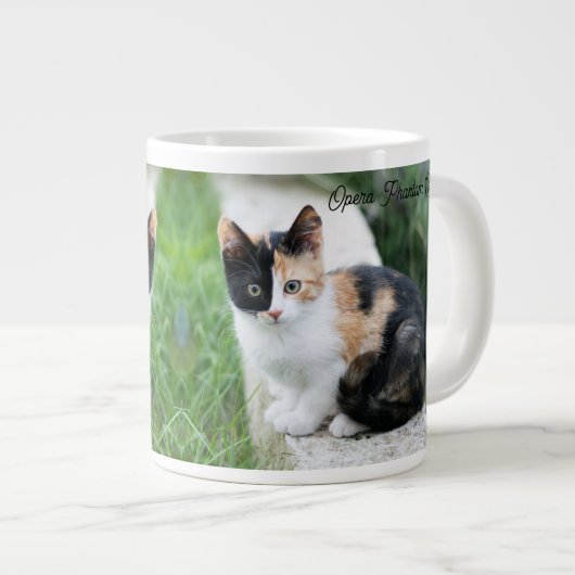 Grande Tasse Chat Fantôme de l'Opéra (Devant droit)