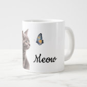 Grande Tasse Chat Grey Meow (Devant droit)