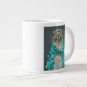 Grande Tasse Chat gris | Orné De Portrait De Cloches (Devant droit)