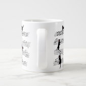 Grande Tasse Chat Jouer Note Musique, Chat Musique, Cadeau Chat (Dos)