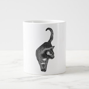 Grande Tasse Chat joueur tourné vers l'arrière