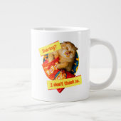 Grande Tasse Chat mangeant des boulettes de fromage (Droite)