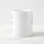 Grande Tasse Chat mignon en colère en train de baiser Non. (Devant)