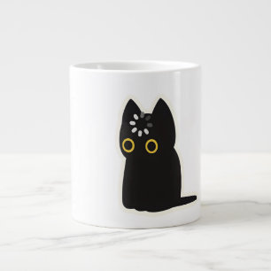 Grande Tasse Chat Noir Chargement Vide Mignon Drôle Amusant Ani