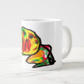 Grande Tasse Chat noir et amusement d'automne (Devant droit)