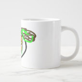 Grande Tasse Chat noir et latte Jack-o'-lantern (Droite)