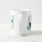 Grande Tasse Chat Rétro Milieu de Siècle (Dos)