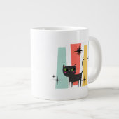 Grande Tasse Chat Rétro Milieu de Siècle (Devant droit)
