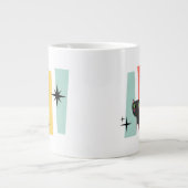 Grande Tasse Chat Rétro Milieu de Siècle (Devant)